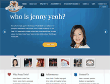 Tablet Screenshot of jennyyeoh.com